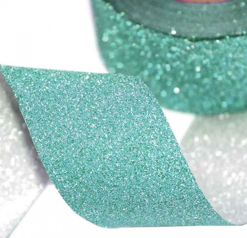 Лента Полипропилен 3см х 28м "Блеск" (Бирюзовый)