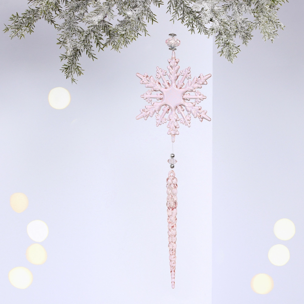 Подвеска «Снежная принцесса» 30 см, Розовый