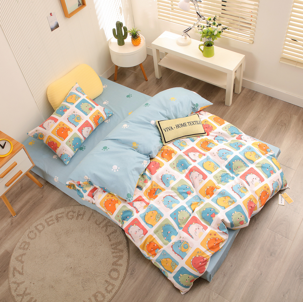 Комплект постельного белья на резинке Сатин Люкс KIDS 100% хлопок CDKR045