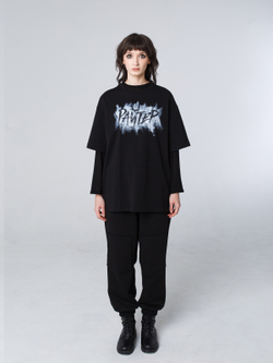 Футболка с набойкой "Райтер". Черная