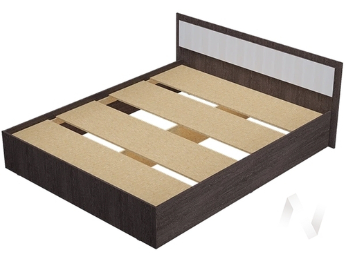 Кровать 1;6м Спальня Фиеста (венге/лоредо)