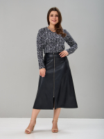 Лонгслив ЛНкл-080/черный-зебра