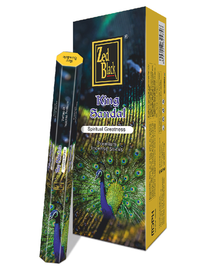 Zed Black Spanish Series King Sandal шестигранник Благовоние Королевский Сандал