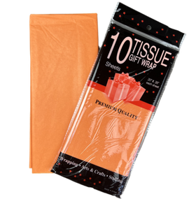 Бумага тишью Оранжевая 50х66 см (10 листов)