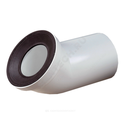 Труба фановая для унитаза 110мм 45гр для пластиковых труб Орио С-492