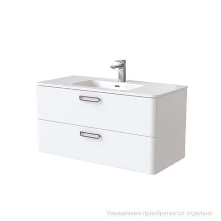 Тумба подвесная IDDIS Brick, белая, 100 см, BRI10W1i95