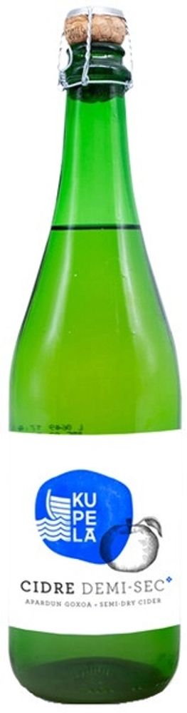 Сидр игристый Купела Полусухой / Cidre Kupela Demi Sec 0.75 - стекло