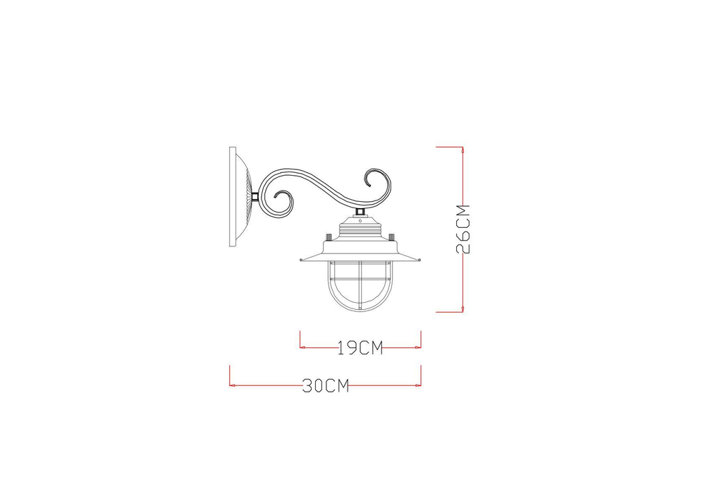 Бра Arte Lamp Lanterna A4579AP-1WG