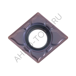 Пластина твердосплавная ISO CCMT09T308-MFA APM20B AHNO по жаропроч. и нерж.стали, получистовая