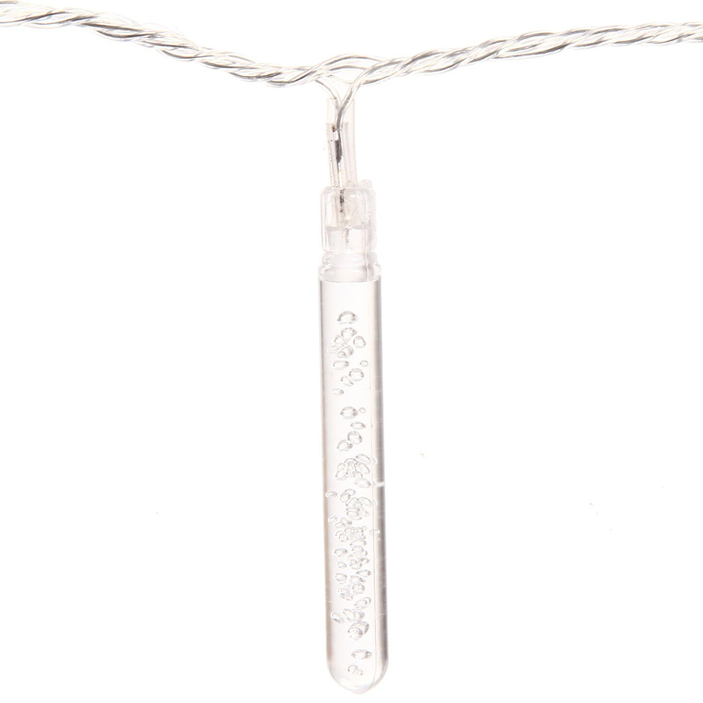 Гирлянда для дома 5,0 м 20 ламп LED с насадками ЛЬДИНКА, прозрач.пров., авторежим.,IP-20 RG/RB (возможность соединения)