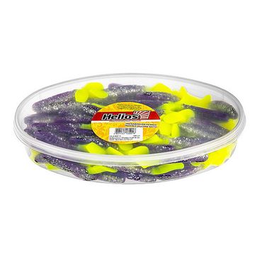 Виброхвост несъедоб. Chubby 3,55'/9 см Silver Sparkles & Fio LT 100шт. (HS-4-037-N) Helios