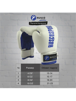 Перчатки боксерские Rusco Sport 4-6 OZ
