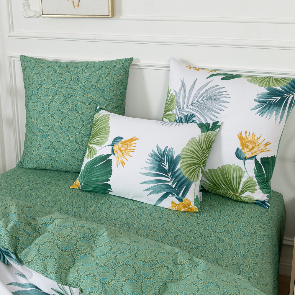 Комплект постельного белья Делюкс Сатин 100% хлопок на резинке LR449