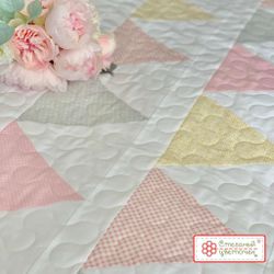 Треугольная линейка для пэчворка в дюймах с углом 60° (арт. D18-S)