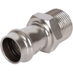 ROMMER Переходник с НР 18x3/4" из нержавеющей стали прессовой