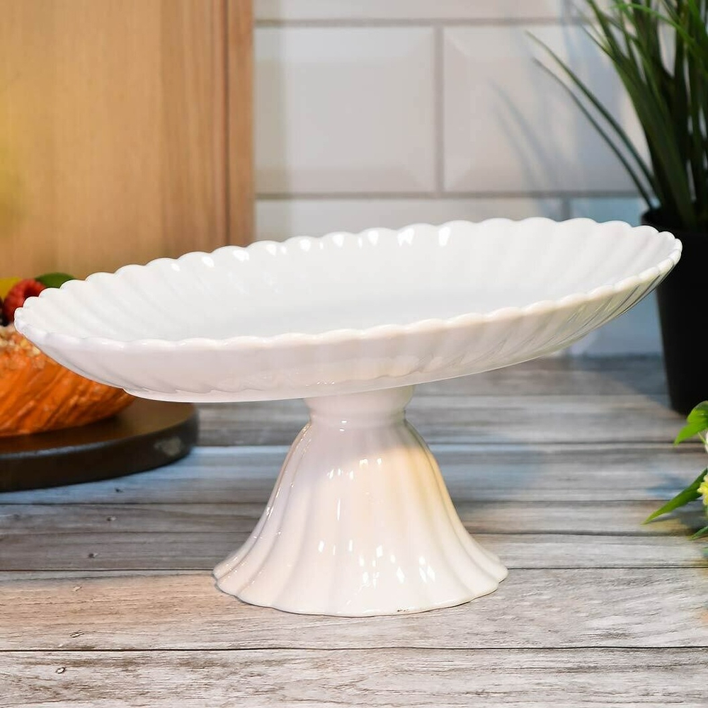 Фруктовница 25,4см на ножке, 202501