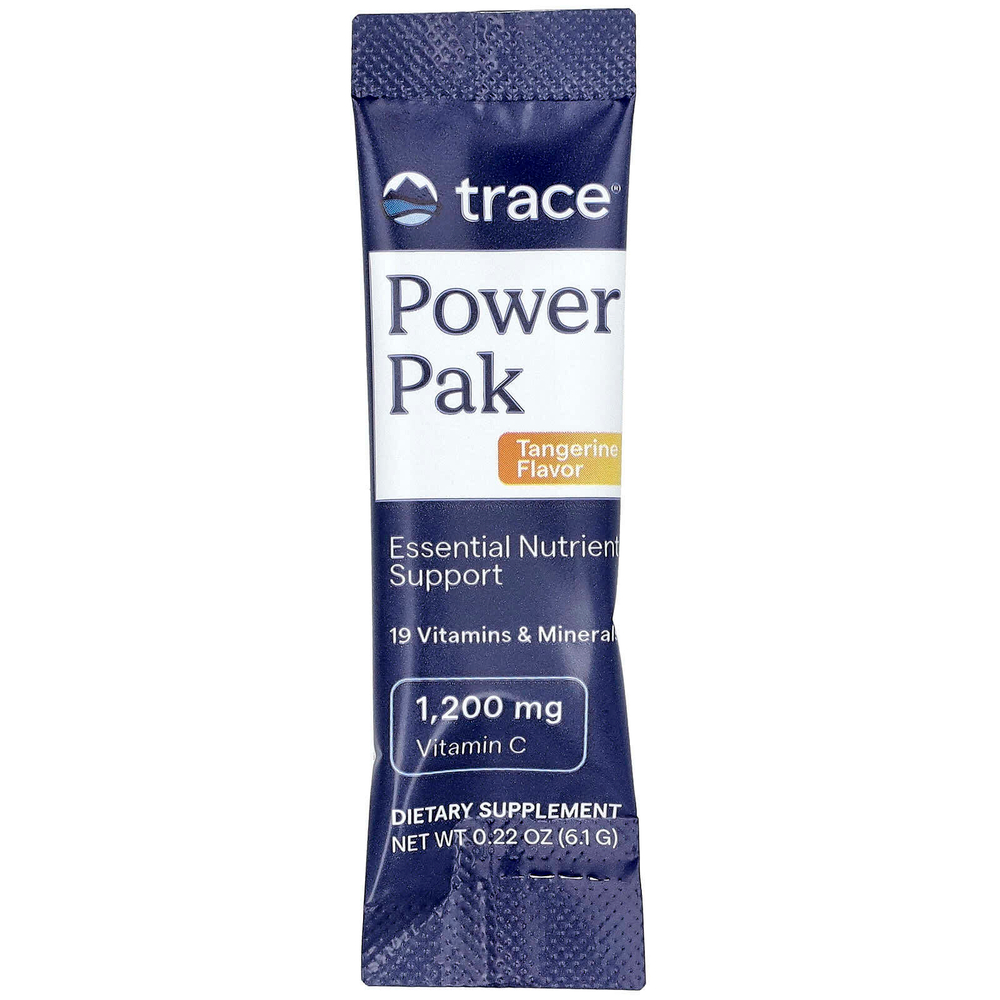 Trace, Power Pak, со вкусом мандарина, 30 стик-пакетов по 6,1 г (0,22 унции)