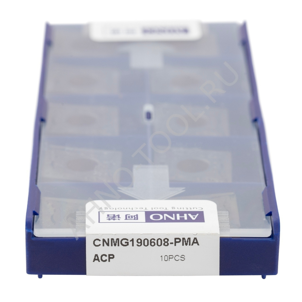 Пластина твердосплавная ISO CNMG190608-PMA ACP10E AHNO по стали, чистовая