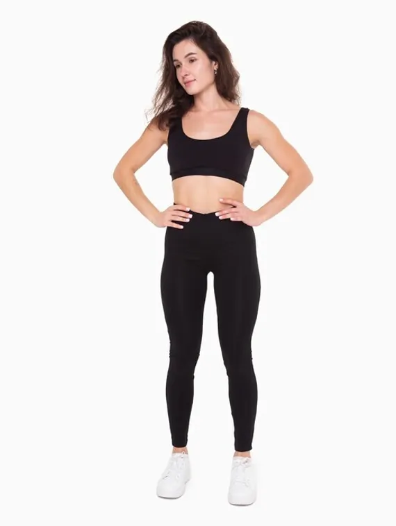 Леггинсы женские, цвет чёрный, размер 44