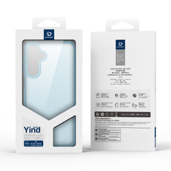 Прозрачный матовый чехол светло-синего цвета (Light Blue) для Samsung Galaxy A17 (5G, 4G), Galaxy A26 5G и Galaxy A16 (5G, 4G), серия Yind Series от Dux Ducis