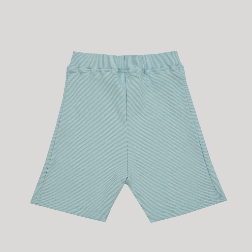 Ribbed Shorts Illusion Blue