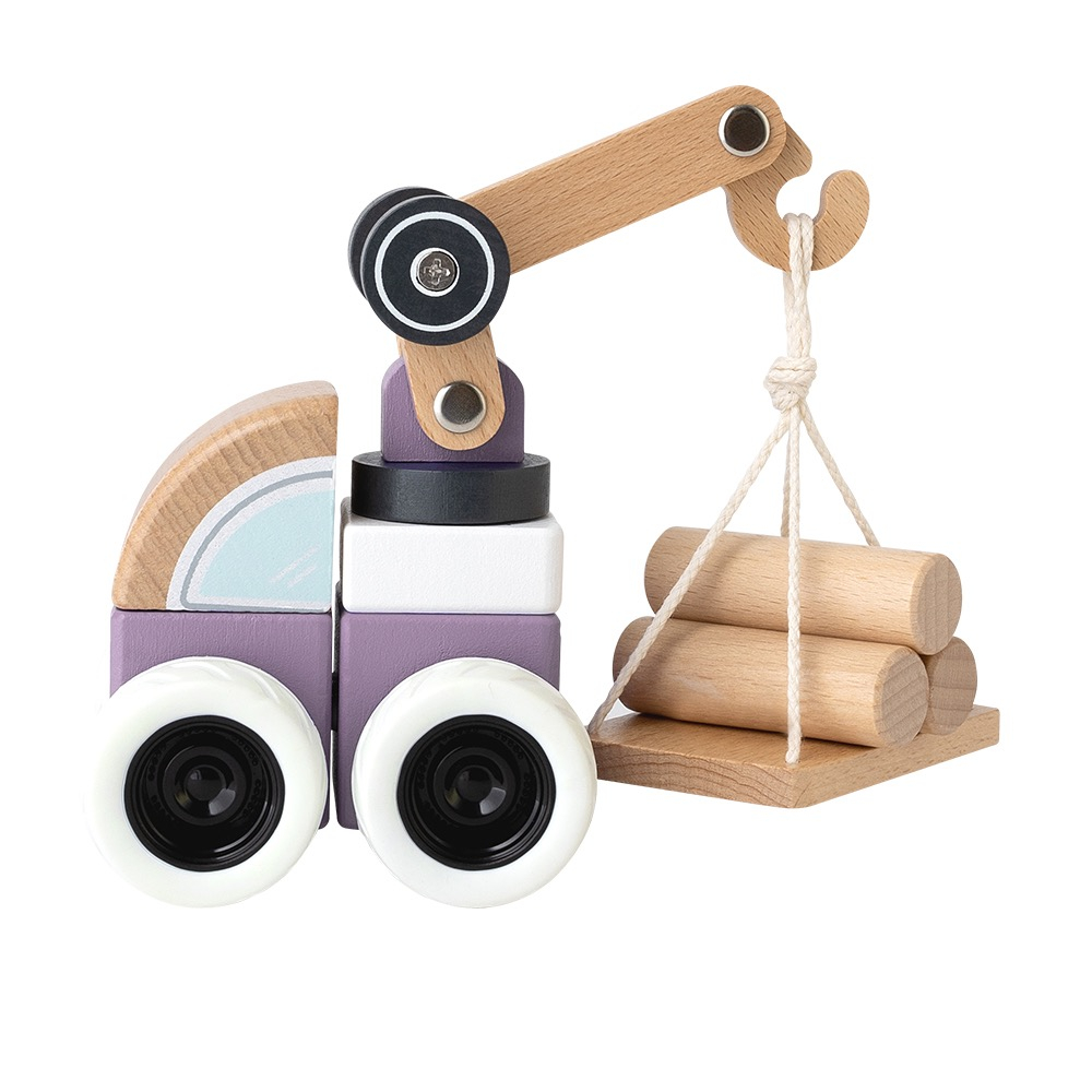 Машинка-конструктор edda, Лесовоз с краном