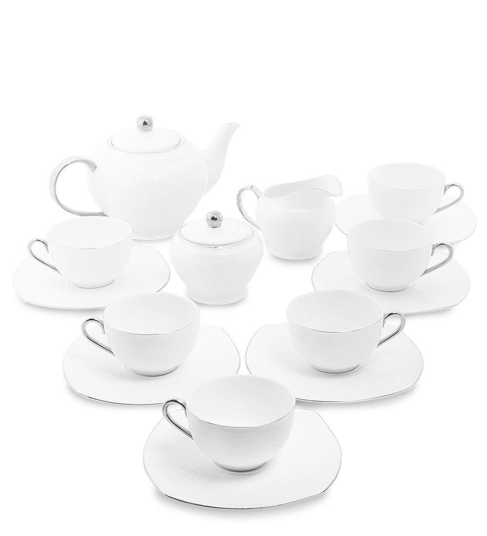 Pavone AS-48 Чайный сервиз на 6 перс. «Ордженто Бьянко»