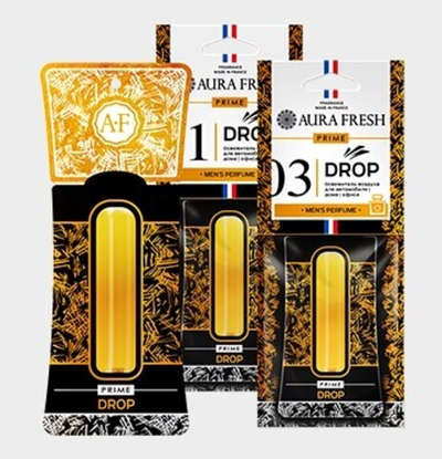Ароматизатор автомобильный AURA FRESH PRIME DROP №6 с жидким центром ABERCROMBIE & FITCH - FIE
