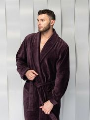 Халат мужской CODY без капюшона Баклажан "Polens"
