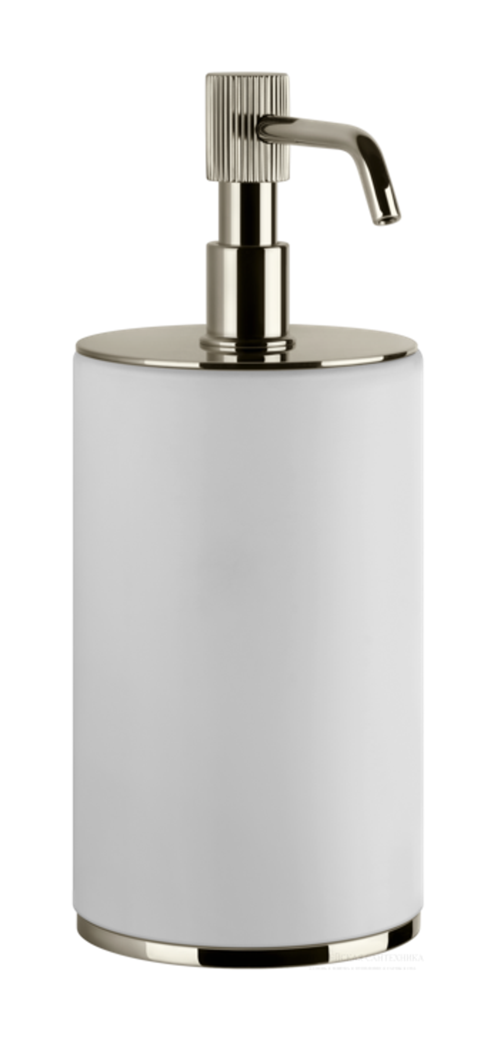 Дозатор Gessi Venti20, настольный, цвет White/Nickel PVD