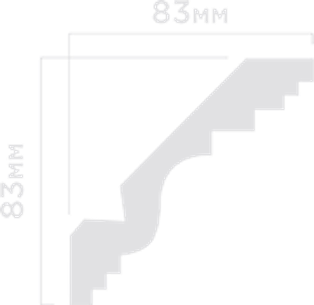 Карниз HiWood, 83x83 мм