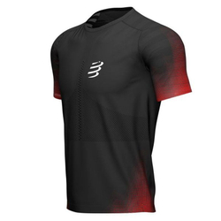 Мужская теннисная футболка Compressport Racing SS T-Shirt - black/red