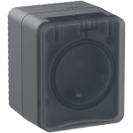 ATLASDESIGN PROFI IP54 О/У РОЗЕТКА с заземлением со шторками, 16А, АНТРАЦИТ