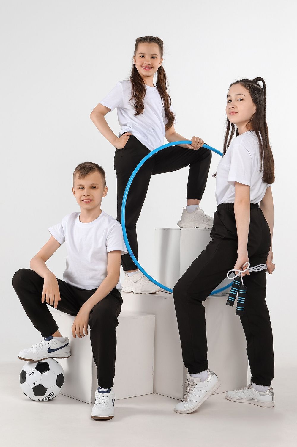 Брюки для девочки Скул-1 Виотекс ЧЁРНЫЙ