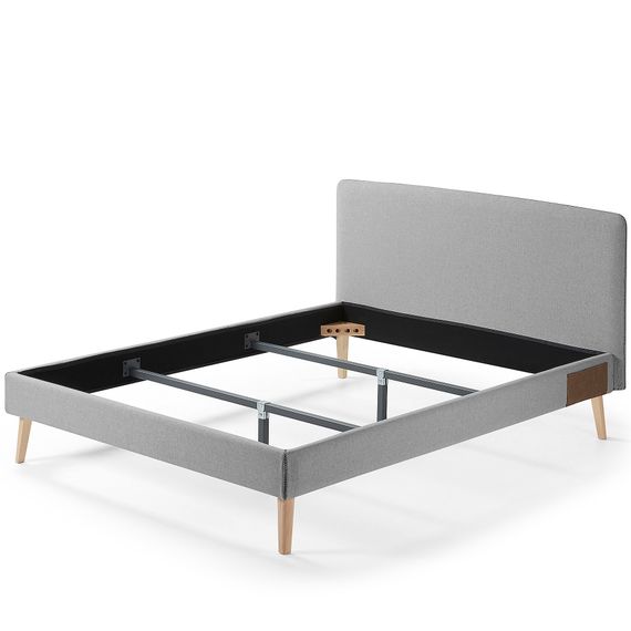 Кровать Lydia 160х200 см со съемным чехлом из серого тефлона