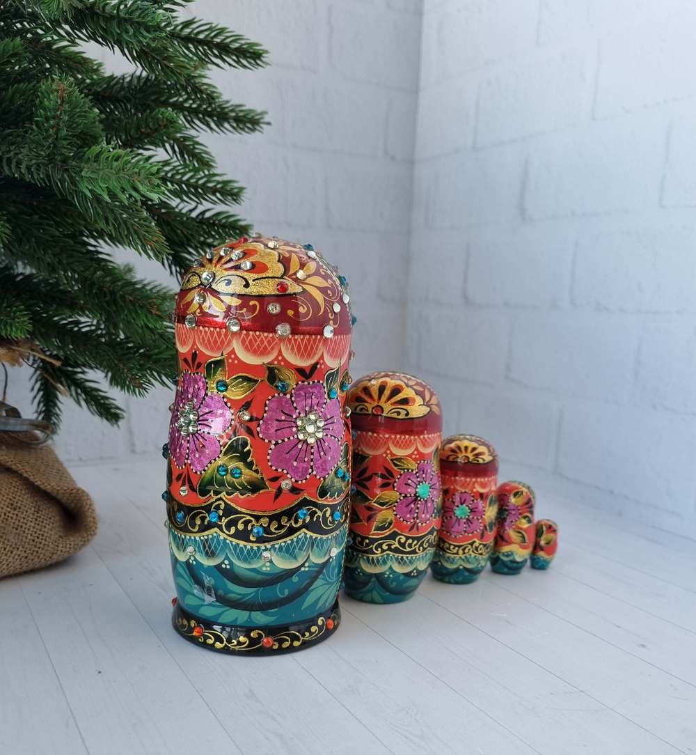 Матрешка Виды города 5мест 15см