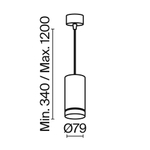 Подвесной светильник Technical P085PL-12W3K-B