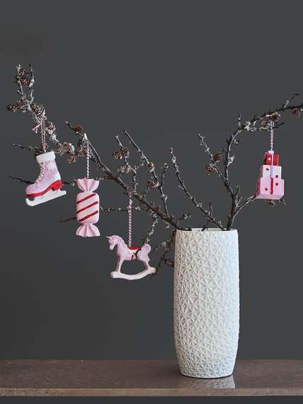 Набор ёлочных украшений pink fairytale из коллекции new year essential