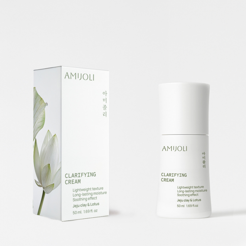 AMIJOLI Clarifying Cream JeJu Clay&Lotus Увлажняющий крем для проблемной кожи c вулканической глиной и экстрактом лотоса 50мл