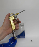 Пистолет продувочный для компрессора, с переходником, носик 50 мм, DG-10 (1 шт.)