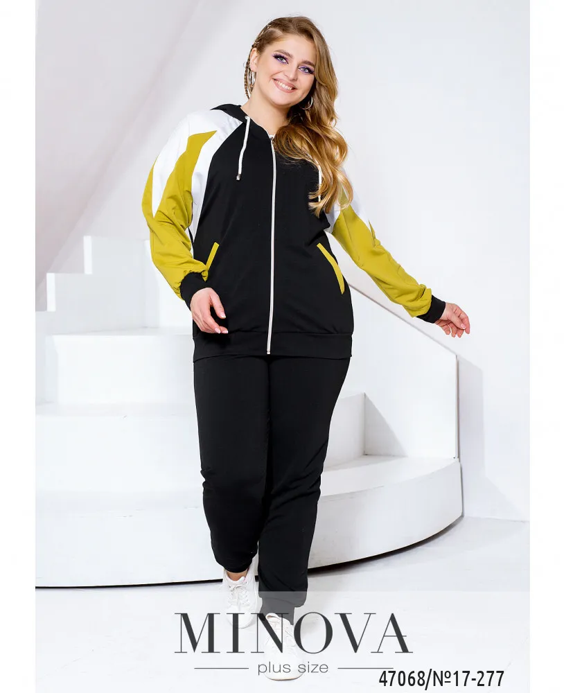 Костюм 17-277-лайм-черный Minova