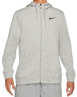 Мужская теннисная кофта Nike Dri-Fit Hoodie Full Zip M - charcoal heather/black