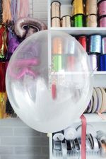 Шар Браш 30 см белый (БГ-17)