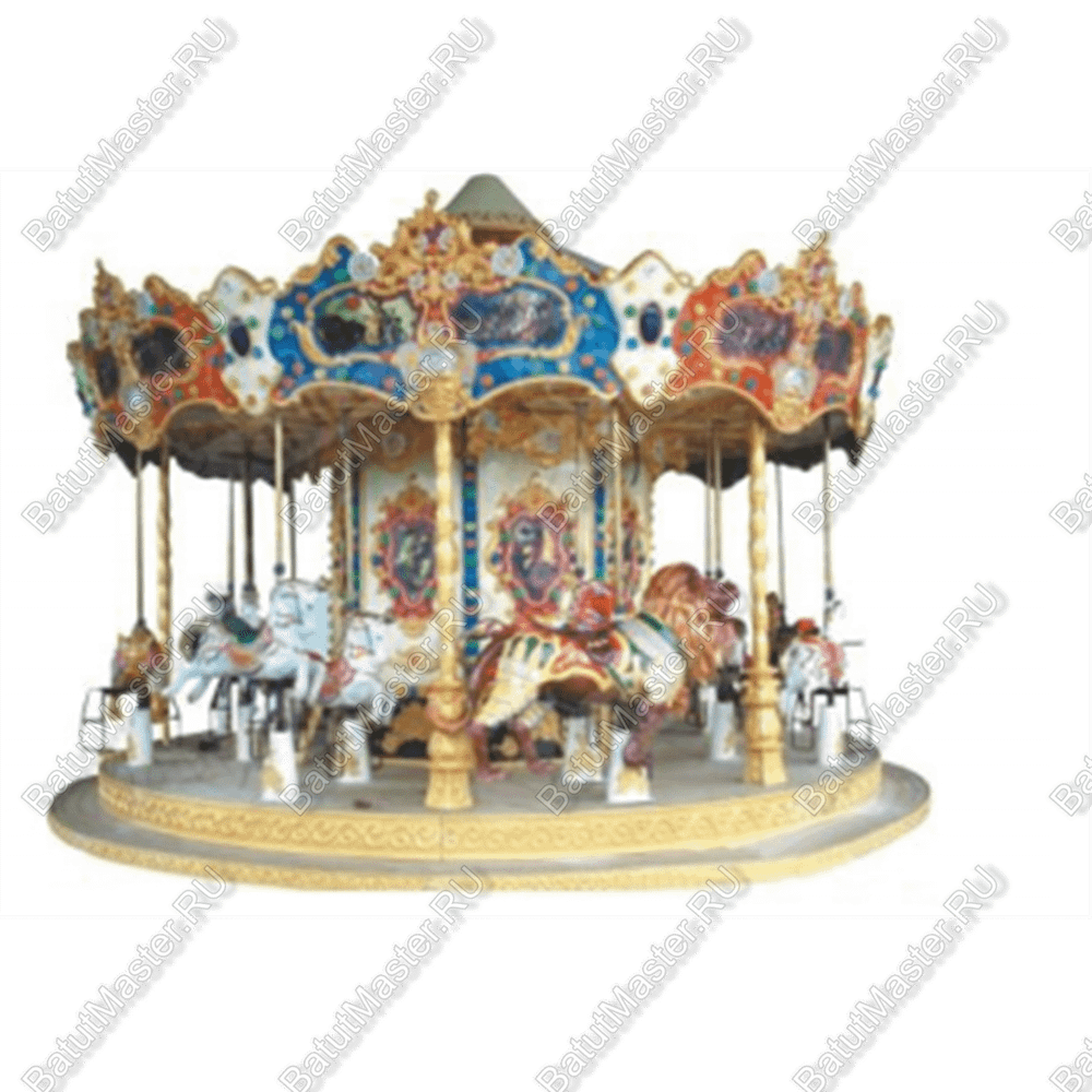 Электрическая Аттракцион карусель «Весёлый всадник», 6×6×5 м