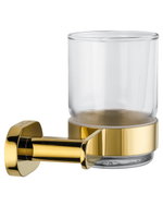 Стакан для зубных щеток с держателем WONZON & WOGHAND FIRST, Глянцевое золото (WW-8421-LG)