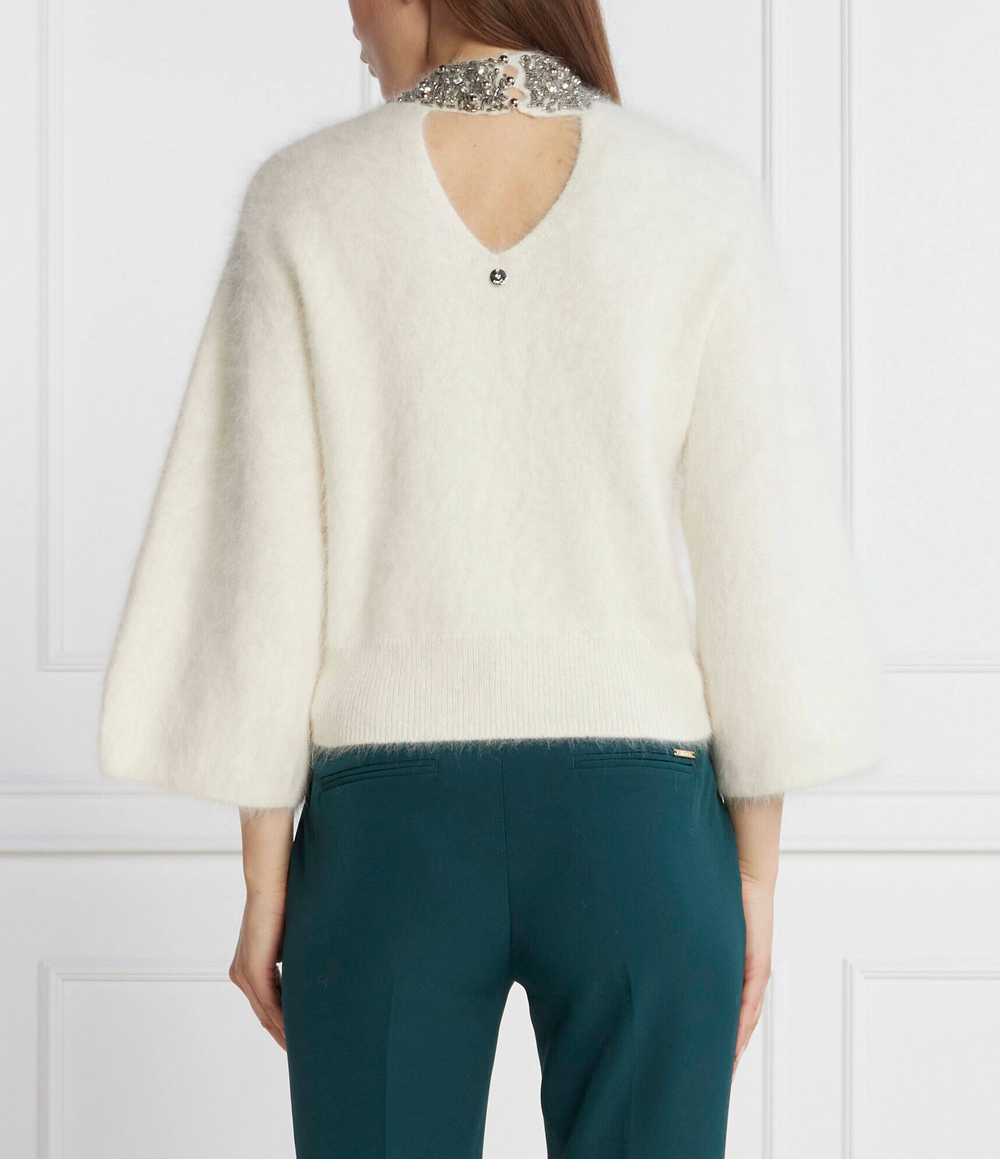 Хлопковый свитер Liu Jo - белый(CF3071 MA97L)