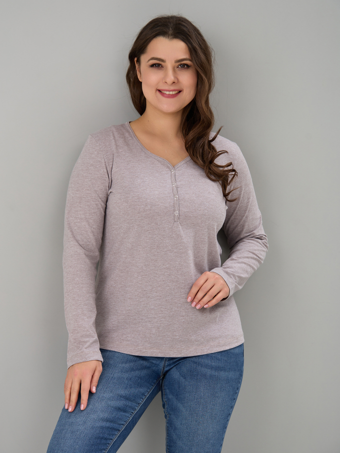 Лонгслив Л-004/бежевыймеланж