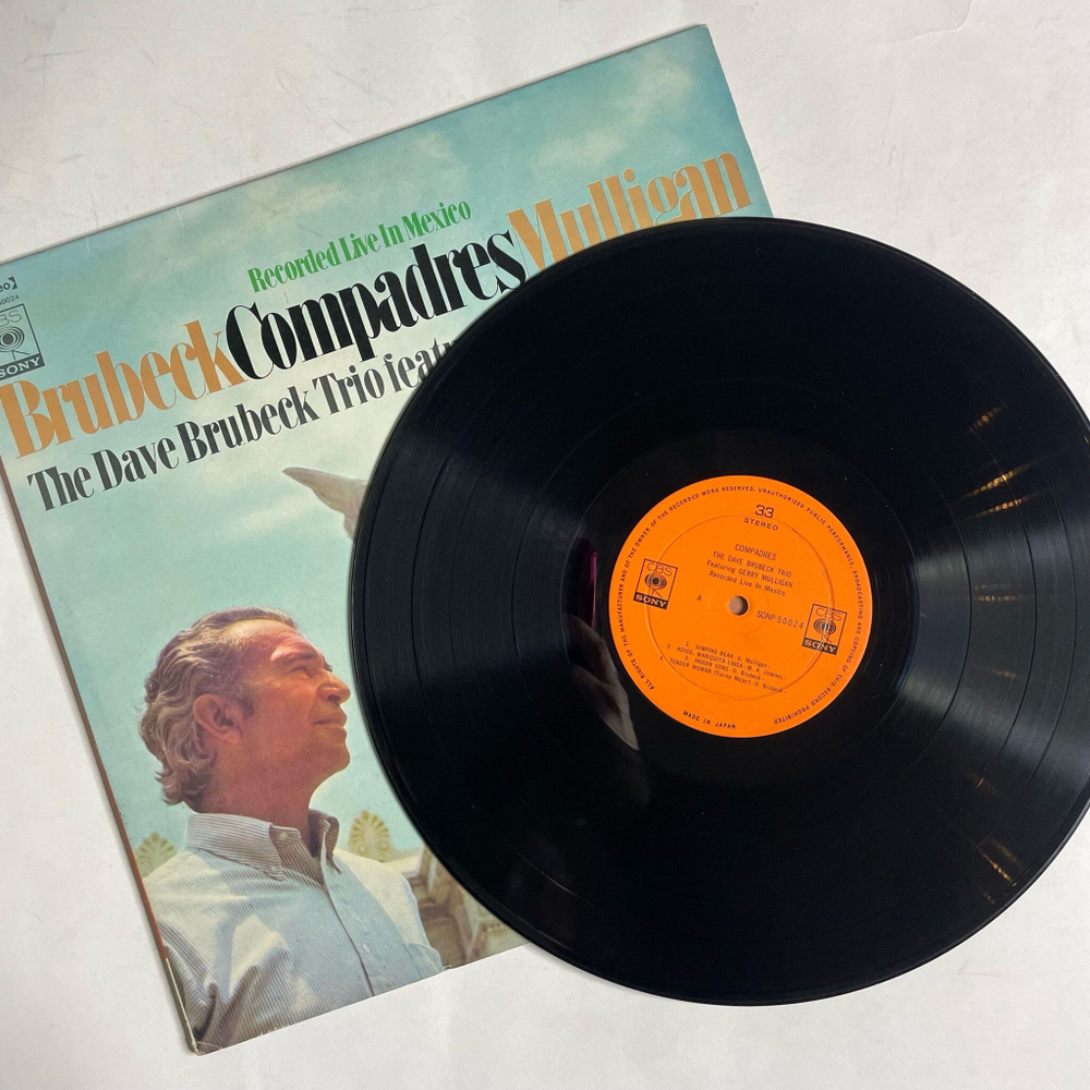 Винтажная виниловая пластинка LP The Dave Brubeck Trio Featuring Gerry Mulligan Compadres (Japan 1968) (No Obi)