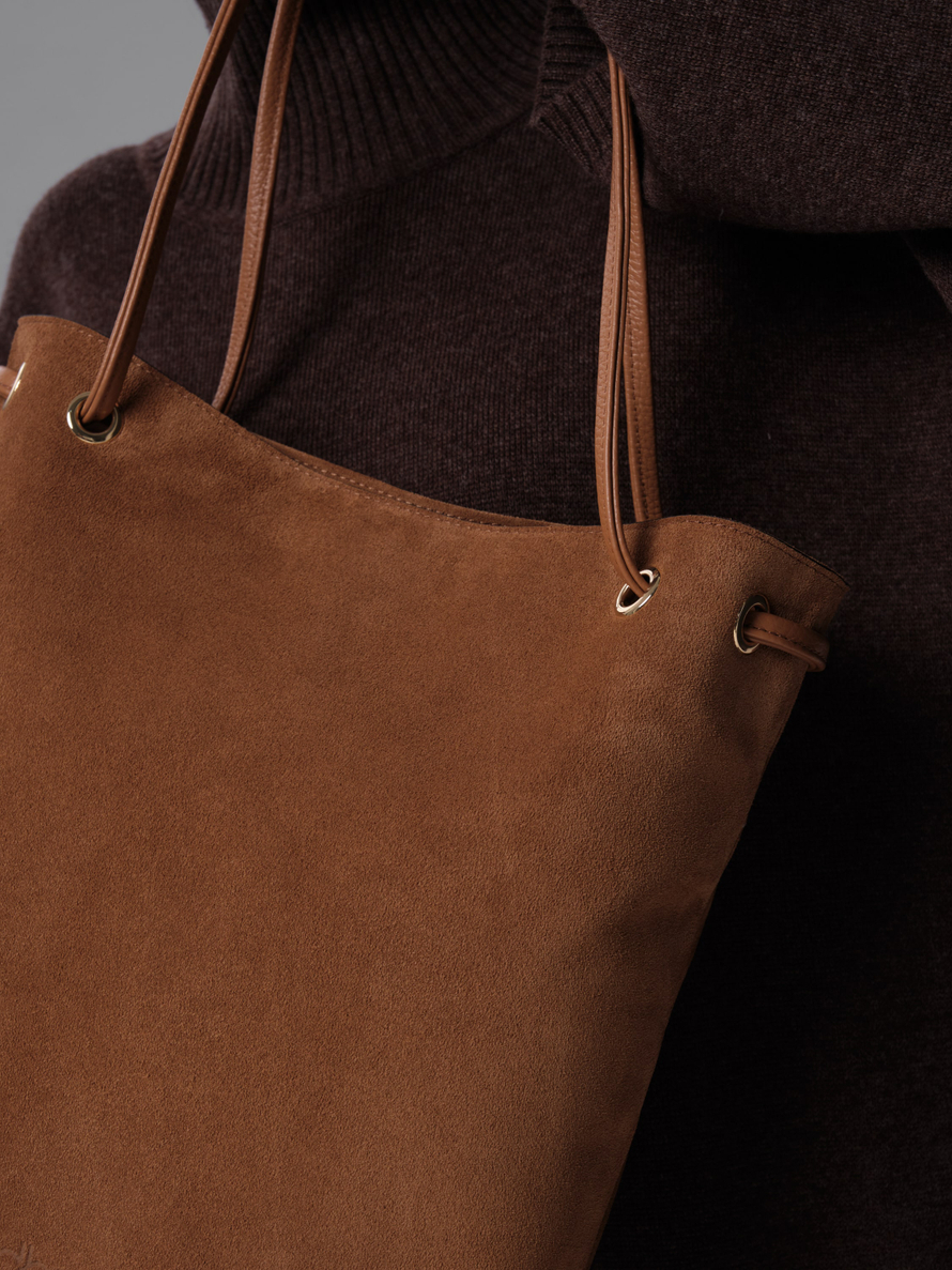 Замшевая сумка DBR 31228 светло-коричневый