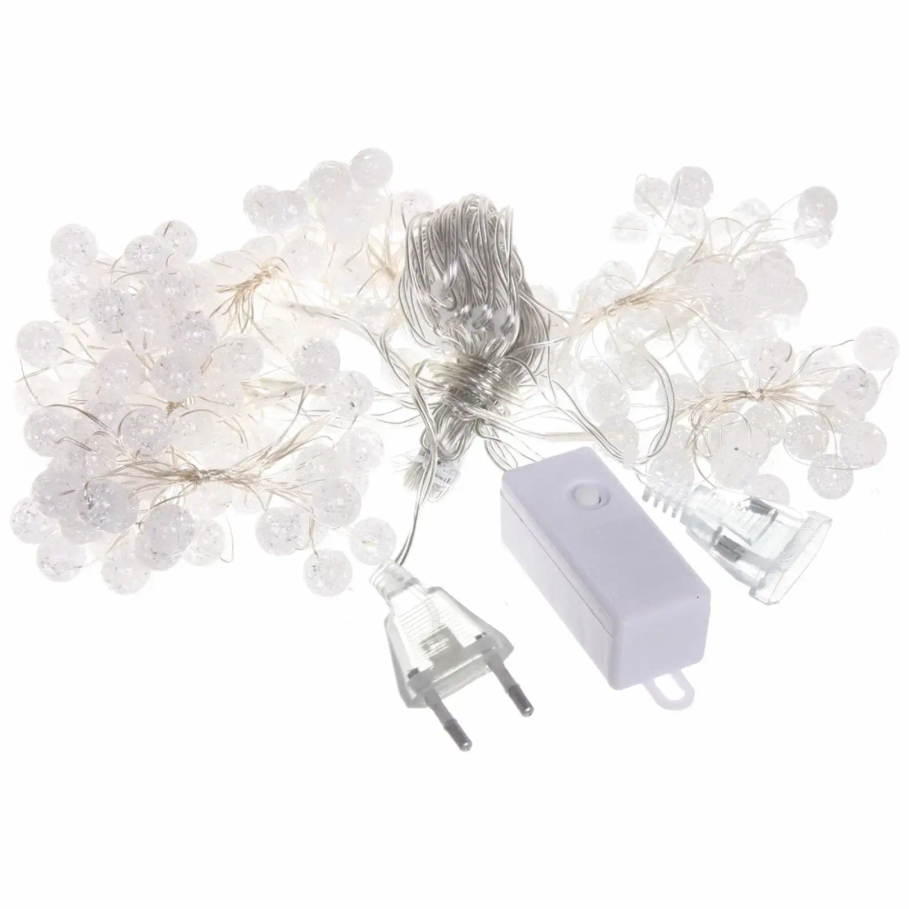 Гирлянда для дома ЗАНАВЕС «Жемчужина» ш3* в2 м 200 ламп LED, прозр. пров, 8 реж,IP-40, Мультицвет (возможность соединения)